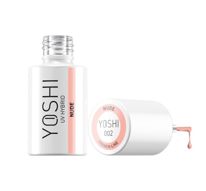 UV LED hybridní lak French Nude 6 ml - 002