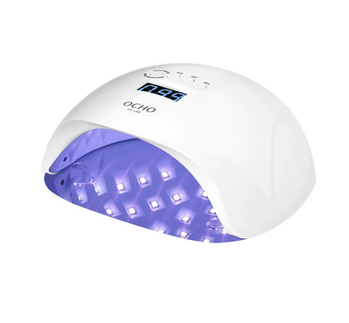 OCHO NAILS LED UV lampa X13 65W bílá se zrcadlovým podstavcem