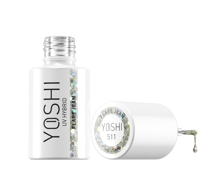 UV LED hybridní lak Flare Jean 6 ml - 511