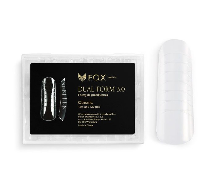 F.O.X Decking Nail Form 3.0 formy pro modeláž nehtů, classic (120 ks)