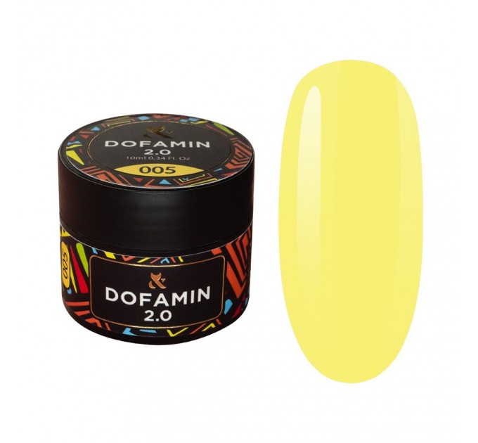 Podkladové barevné UV gely F.O.X Base Dofamin 2.0 005, 10 ml