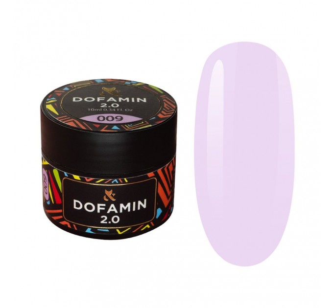 Podkladové barevné UV gely F.O.X Base Dofamin 2.0 009, 10 ml