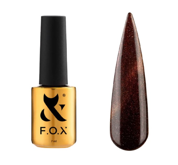 F.O.X. Гель-лак  Cat Eye Galaxy 002, огненный 7 ml