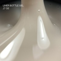 UV Gel Siller Bottle Liner Gel No02 (teplé mléko), 15 ml
