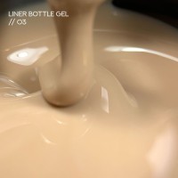 UV Gel Siller Bottle Liner Gel No03 (béžový), 15 ml