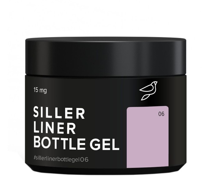 UV Gel Siller Bottle Liner Gel No06 (výrazně růžový), 15 ml