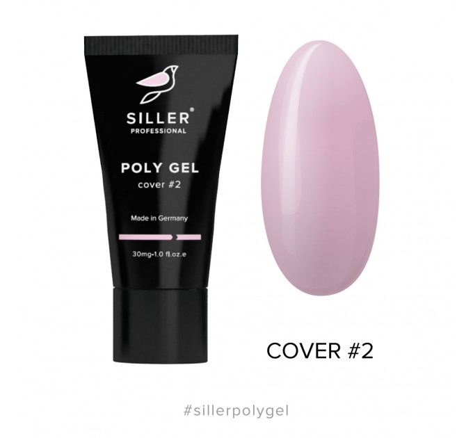 Siller Polygel Cover 02 - polygel na nehty (růžovo-broskvový), 30ml