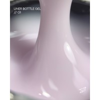 UV Gel Siller Bottle Liner Gel No01 (bílo-růžový), 15 ml