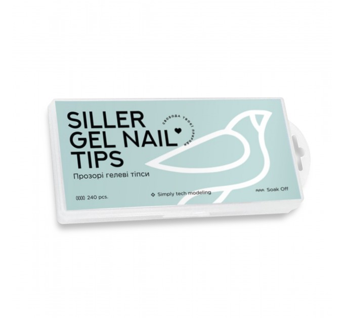 Формы гелевые Siller для наращивания ногтей, овал (240 шт)