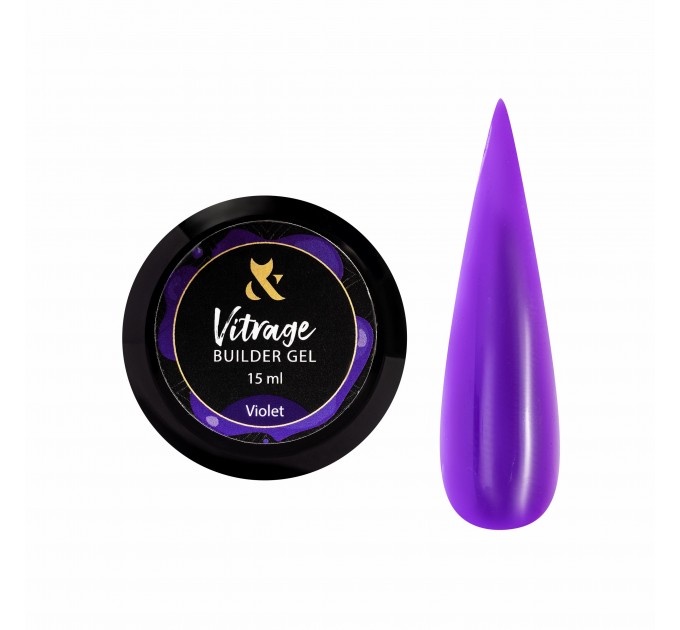 F.O.X Vitrage Builder gel Violet, 15 ml