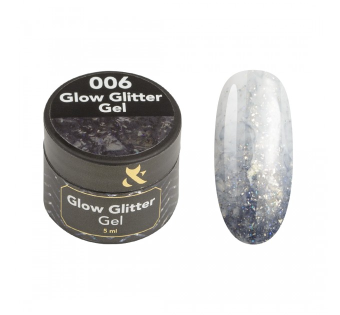 Gel lak Glow Glitter Gel 006, 5 ml