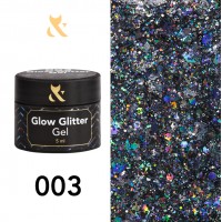 Gel lak Glow Glitter Gel 003, 5 ml