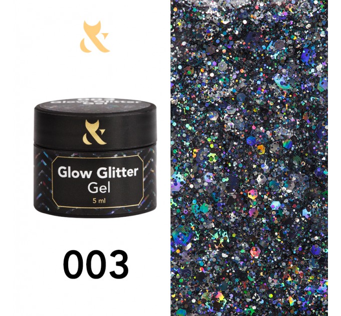 Gel lak Glow Glitter Gel 003, 5 ml