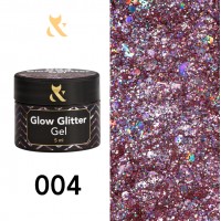 F.O.X gel-polish Glow Glitter Gel 004, 5 ml
