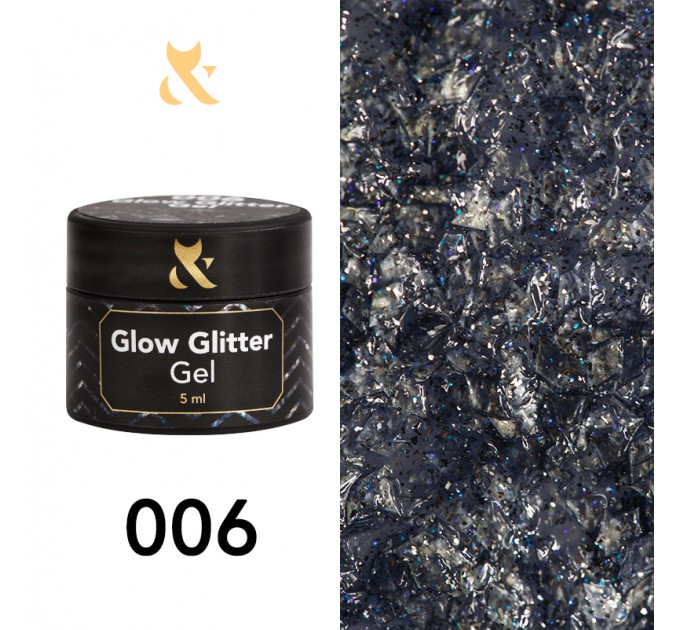 Gel lak Glow Glitter Gel 006, 5 ml