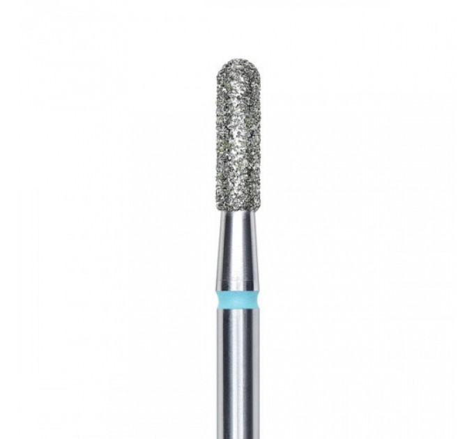 Фреза алмазная цилиндр закругленный синяя STALEKS PRO 2,3/8 мм