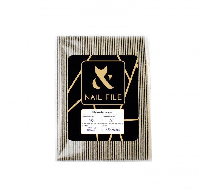 Sada náhradních brusných papírů pro pilník F.O.X Reusable Nail Files 180 grit (50 ks), 135 mm