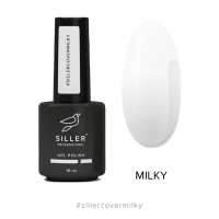 Podkladové barevné UV gely Siller Cover Milky, 15 ml