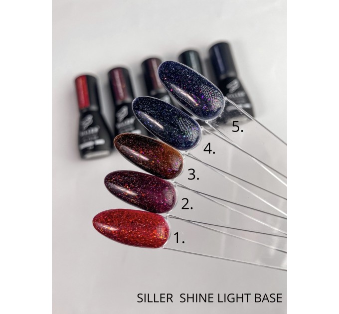 Цветные базы Siller Shine Light Base, 01, 8  ml