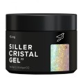 UV Gel Siller Crystal 02 (s duhovým třpytem), 15 ml