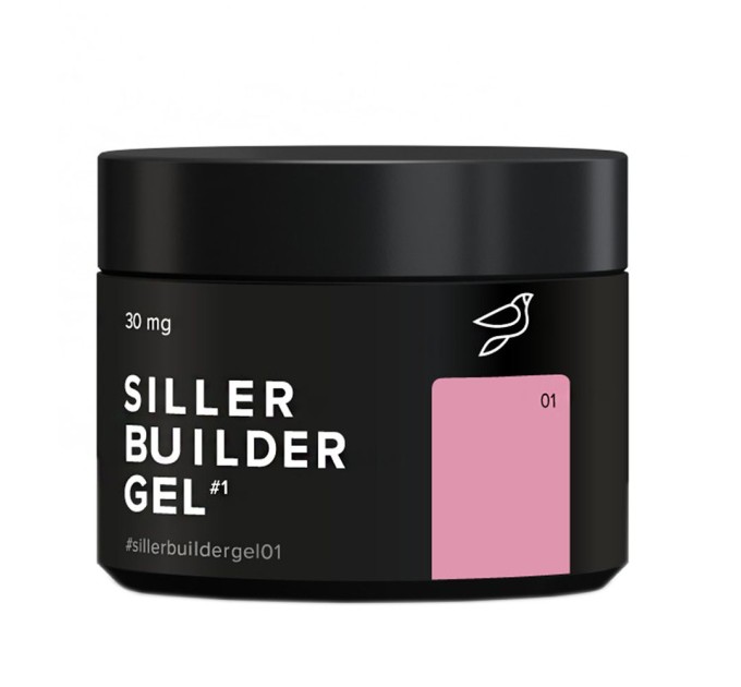 Камуфляжный моделирующий гель Siller Builder Gel No01 (телесно-розовый) 30 мл