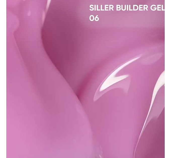 Камуфляжный моделирующий гель Siller Builder Gel 06 (лилово-розовый) 30 мл
