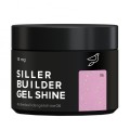 UV Gel Siller Builder Gel Shine 06 (růžový se třpytkami), 15 ml