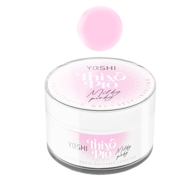 YOSHI Samonivelační gel Thixo PRO Gel UV LED  Milky Pinky    15 ml